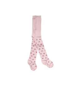 Le Big Kousenbroek met metallic sterretjes - powder pink