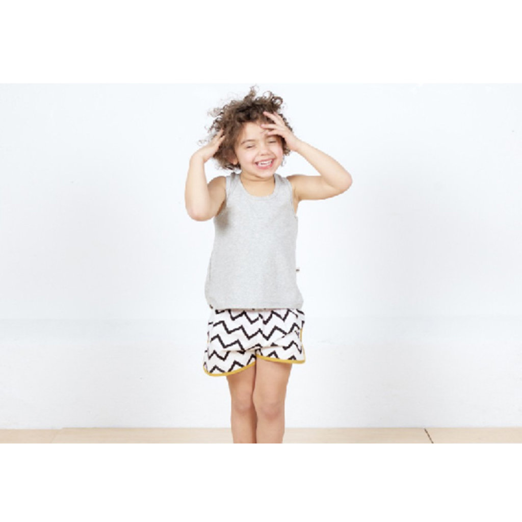 Nobodinoz Bali girl short pyjama - zig zag black