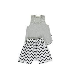 Nobodinoz Bali boy short pyjama - zig zag black