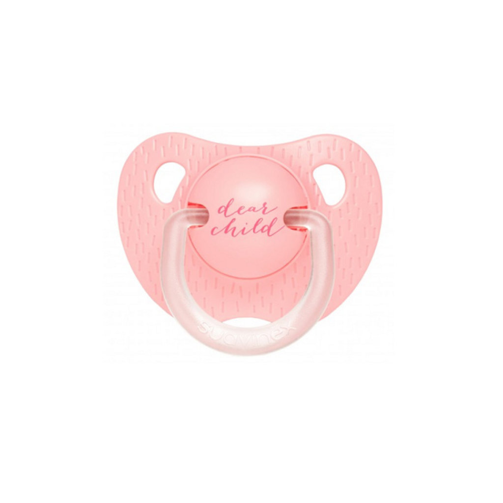 Suavinex Fopspeen evolution anatomisch sillicone - 0-6M   - dear child roze