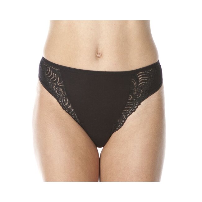 Swaens Bamboo Underwear Thong Black - set of 3