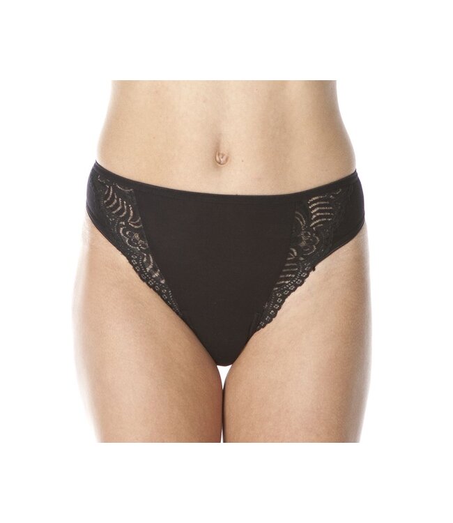 Swaens Bamboo Underwear Thong Black - set of 3