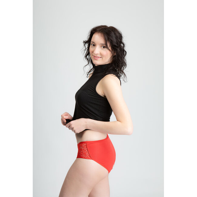 Swaens Bamboo Underwear Midi Red - set of 3