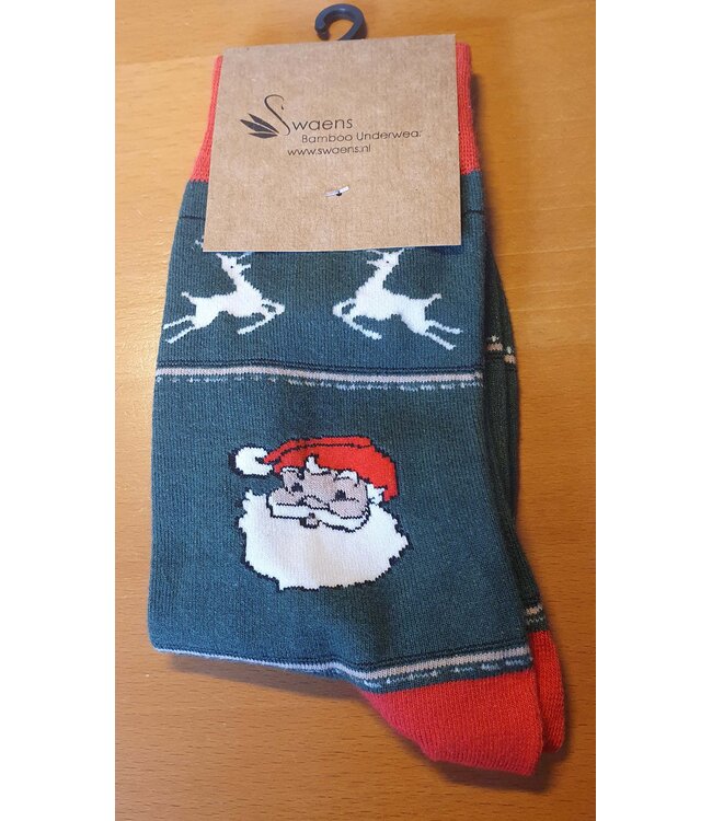 Swaens Bamboo Underwear Christmas socks