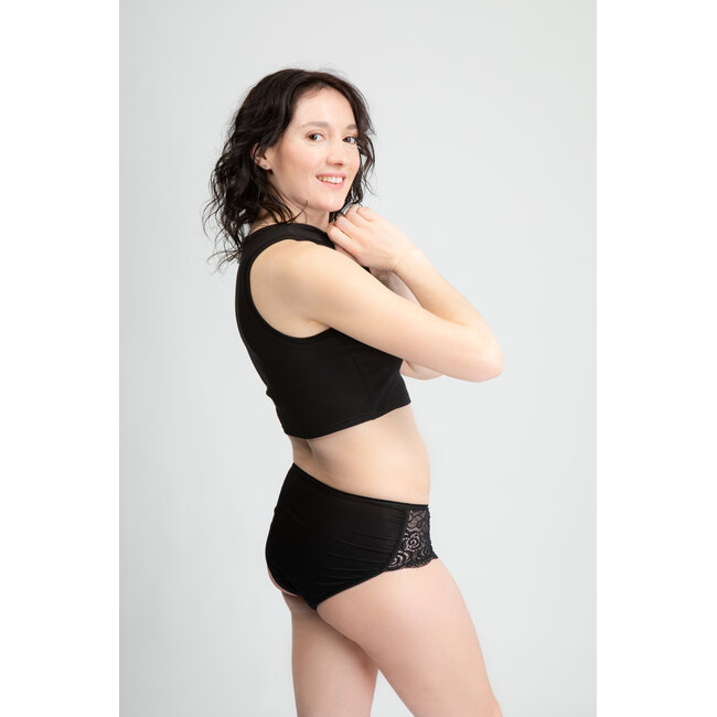 Swaens Bamboo Underwear Midi Zwart - set van 3