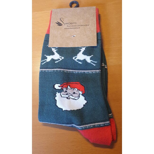 Swaens Bamboo Underwear Christmas socks - set of 2