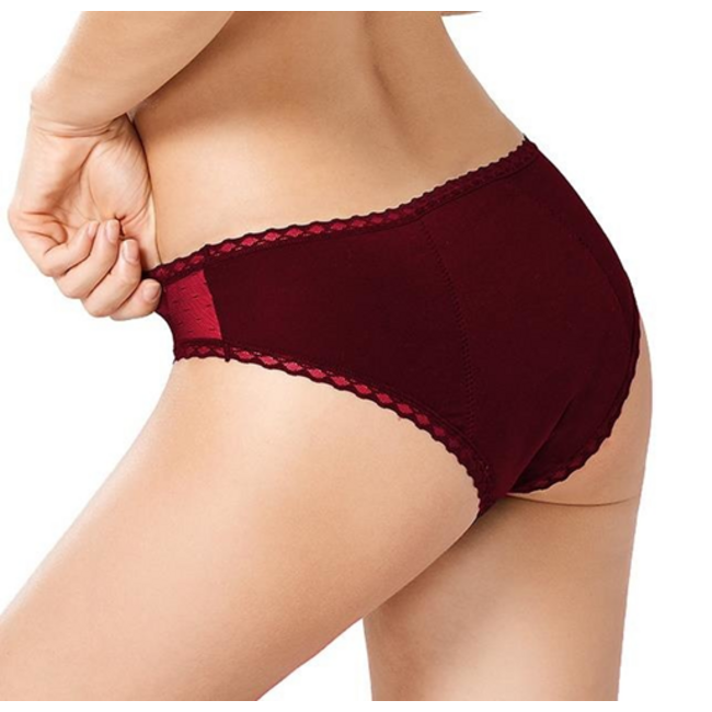 Swaens Bamboo Underwear Maxi  wine red -3 Pieces