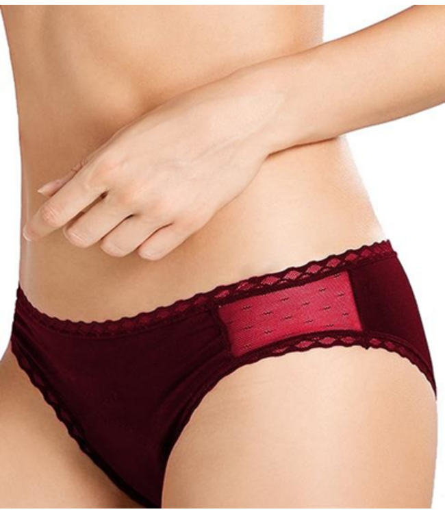Swaens Bamboo Underwear Maxi  wine red
