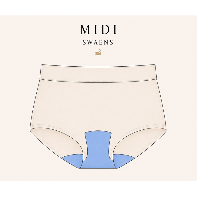 Swaens Bamboo Underwear Midi Rood  set van 3