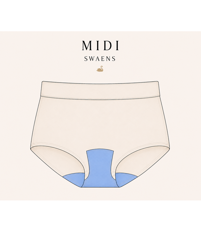 Swaens Bamboo Underwear Midi Ivory - set of 2