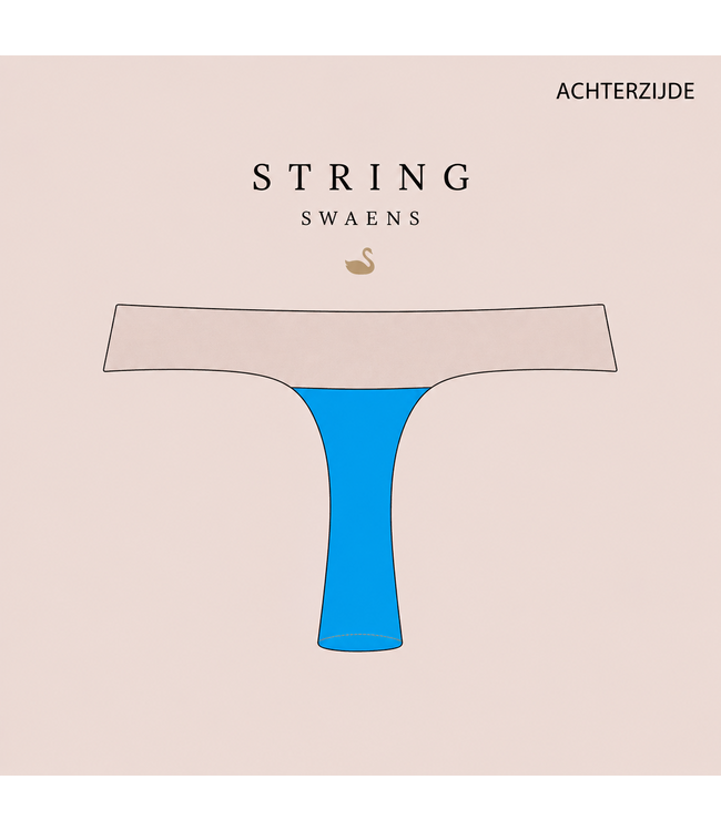 Swaens Bamboo Underwear String Zwart - set van 3