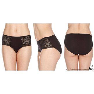 Swaens Bamboo Underwear Midi Zwart - set van 3