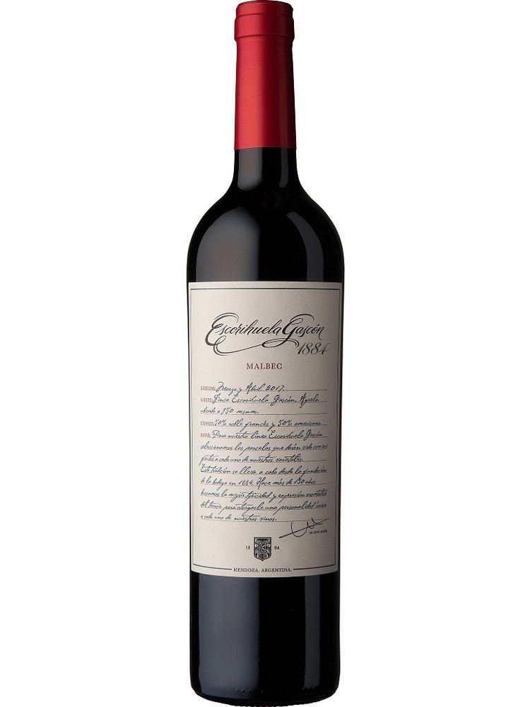 Bodegas Escorihuela Gascón 1884 Malbec Estate Grown Mendoza 2019