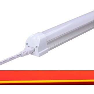 TL LED Buis Rood - 9 Watt - 60 cm - Met Armatuur