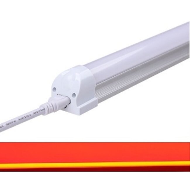 TL LED Buis Rood - 9 Watt - 60 cm - Met Armatuur