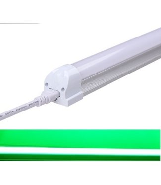TL LED Buis Groen - 18 Watt  - 120 cm - Met Armatuur