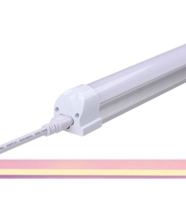 TL LED Buis Roze - 18 Watt  - 120 cm - Met Armatuur