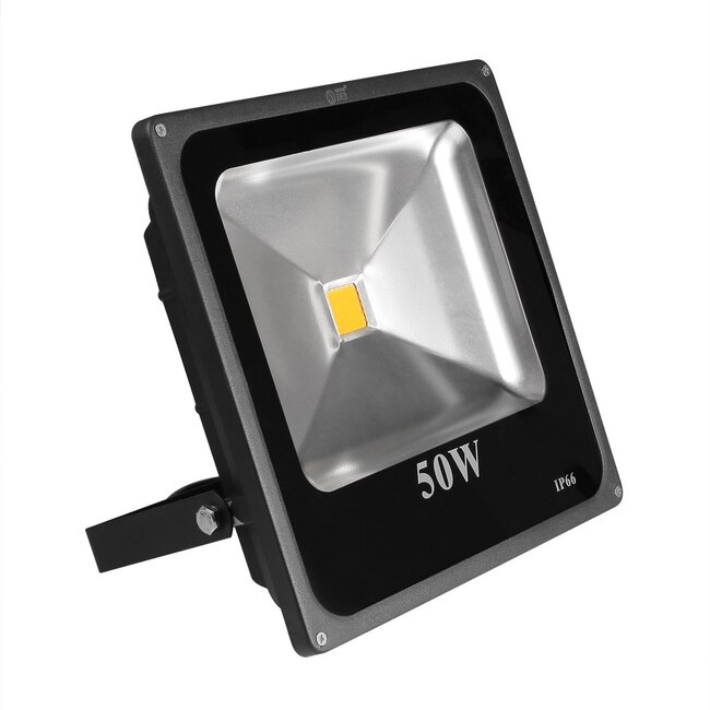 LED Bouwlamp Warm Wit - 50 Watt  - Plat