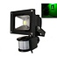 LED Bouwlamp Groen - 20 Watt  - Sensor