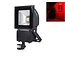 LED Bouwlamp Rood - 100 Watt  - Sensor