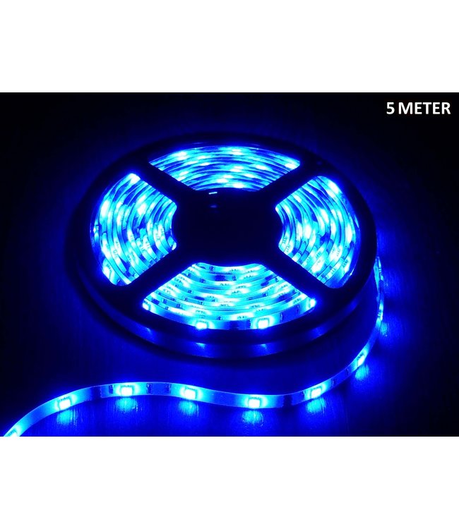 LED Strip Blauw - 5 Meter - 60 LEDS Per Meter - Waterdicht