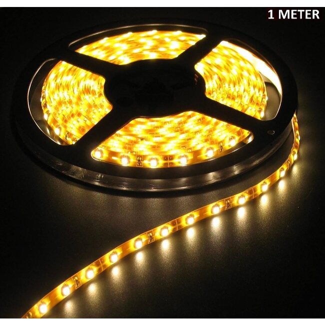LED Strip Warm Wit - 1 Meter - 60 LEDS Per Meter - Waterdicht