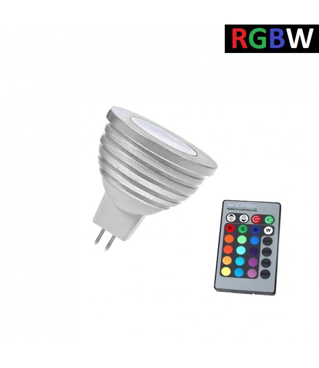 LED Spot RGB + Koel Wit - 5 Watt - MR16