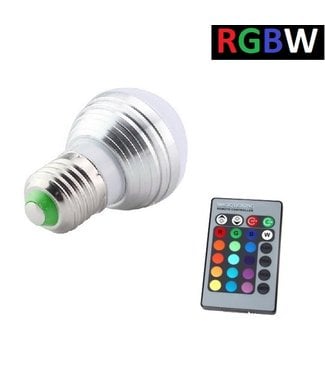 LED Bollamp RGB + Koel Wit - 5 Watt - E27