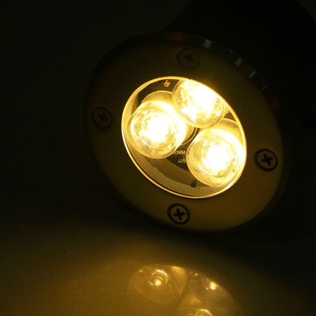 LED Grondspot  Warm Wit - 9 Watt - Inbouw - 12 Volt