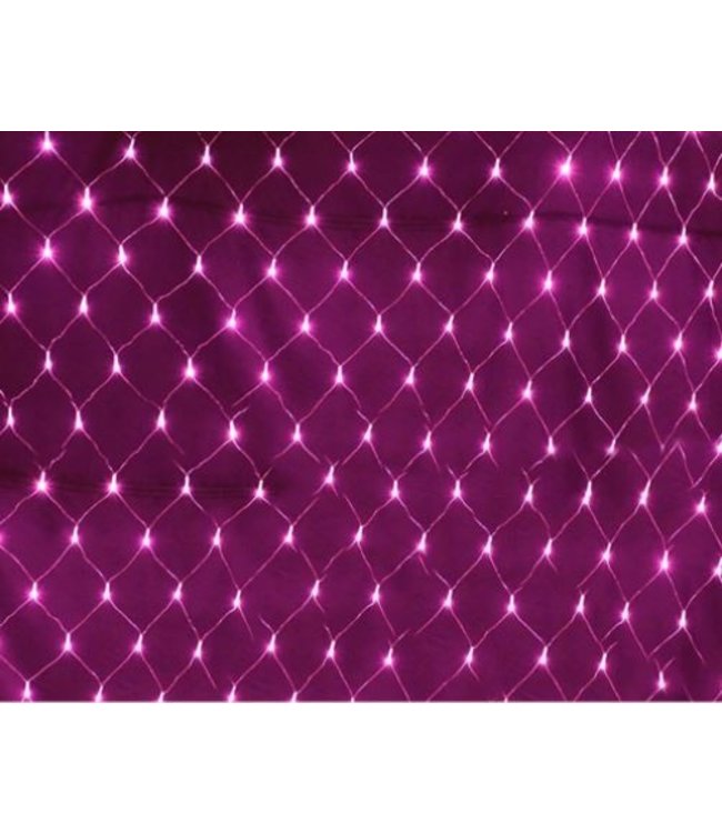 Kerstnet 4 x  6 Meter - Roze