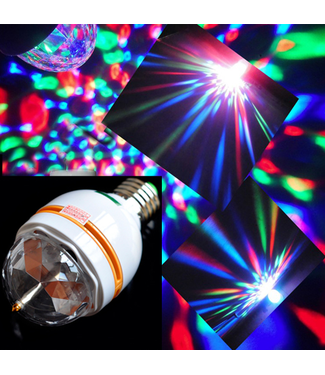 LED - Roterende - Sound Acitvated - Discolamp - RGB - E27