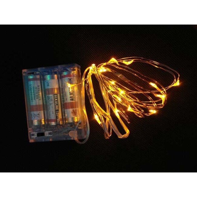 Kerstverlichting 2 Meter - Warm Wit - Op Batterij