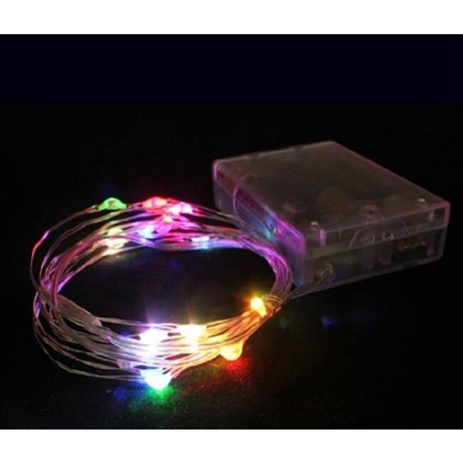 Kerstverlichting 10 Meter - RGB - Op Batterij