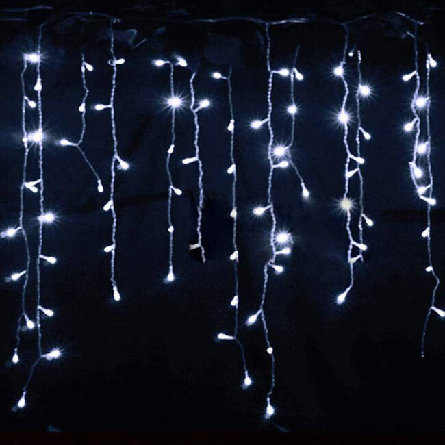 Kerst Gordijn 3.5 x 1.0 Meter - Koel Wit