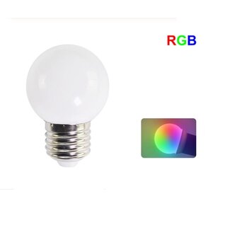 LED Bollamp E27 - 1 Watt - RGB