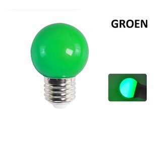 LED Bollamp E27 - 2 Watt - Groen