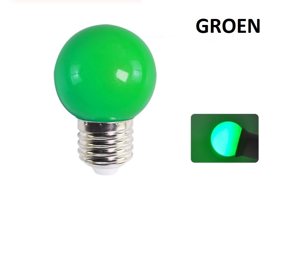 vegetarisch opgraven Voorzieningen LED Bollamp E27 - 2 Watt - Groen - Ledtohave