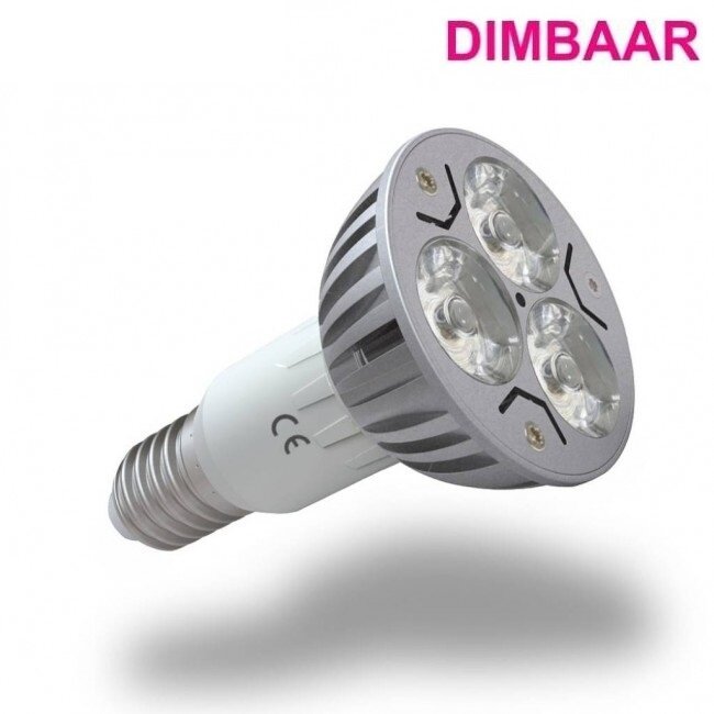 LED Spot Warm Wit - 3 Watt - E14 - Dimbaar