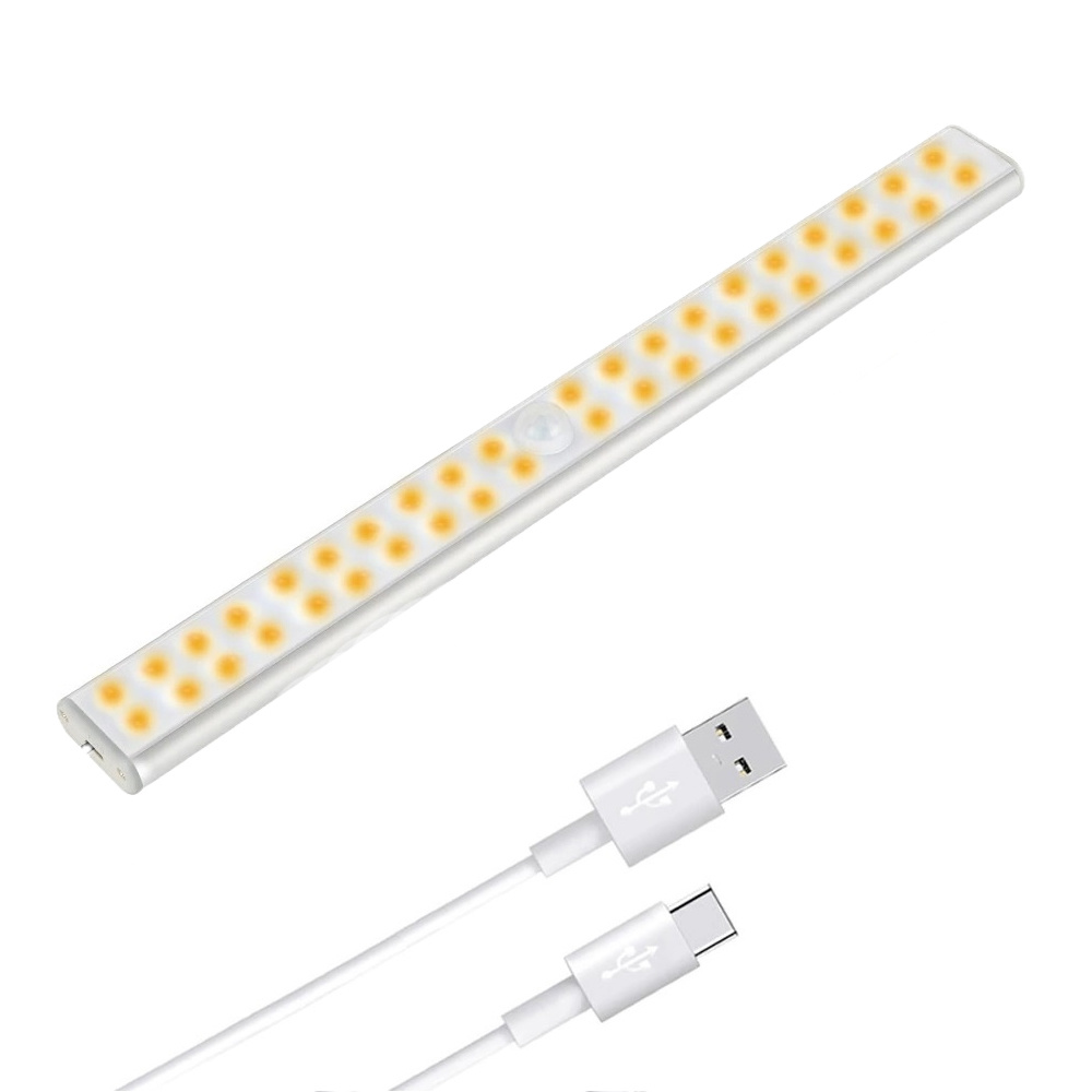 Amfibisch landbouw haalbaar LED Kastverlichting USB 30 cm - Met Sensor - Warm Wit - Ledtohave