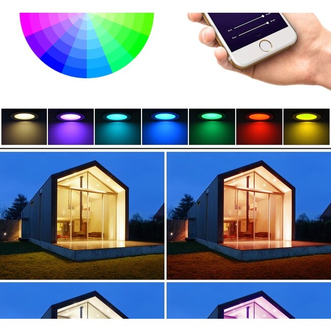 Slimme WIFI LED Inbouwspot - RGB - 5 Watt
