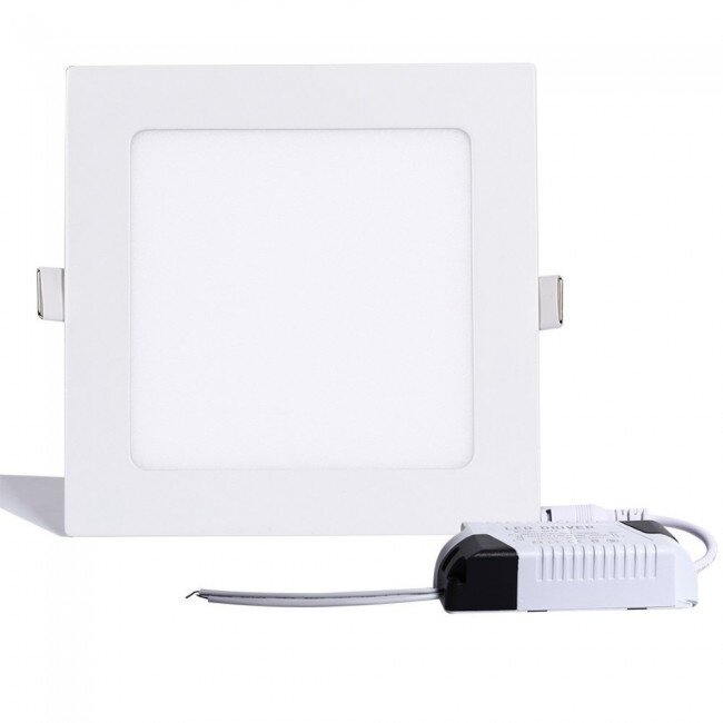 LED Paneel Vierkant Inbouw - 6 Watt - Puur Wit