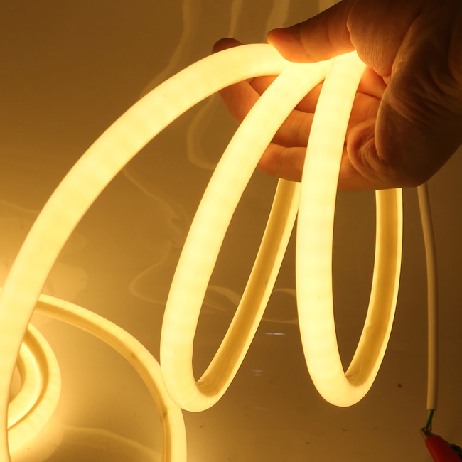 Neon LED Strip - Warm Wit - 5 Meter - Waterdicht
