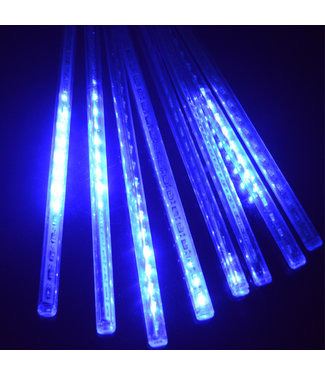 Kerst - LED Meteoorregen Buis - 80 cm - Blauw