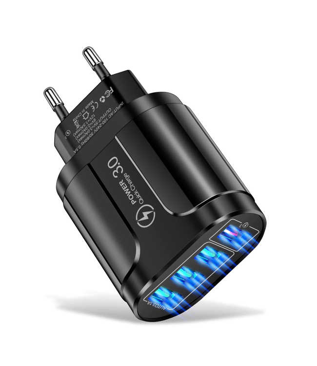 USB Oplader met 4 USB Poorten Adapter kopen bij Ledtohave Ledtohave