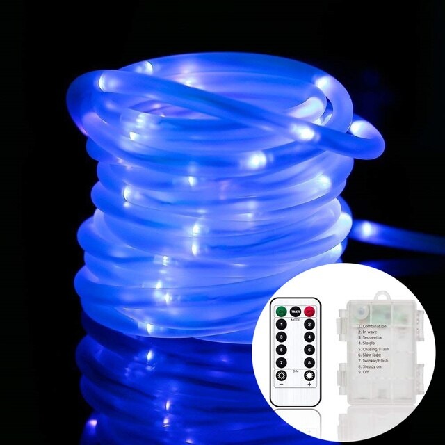 uitvinden recept Trappenhuis Lichtslang Op Batterij - 10 Meter - Blauw - Voor Buiten - Ledtohave