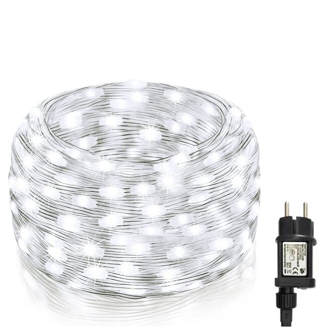 Lichtsnoer Kerstverlichting - 20 Meter - Koel Wit - Voor Buiten