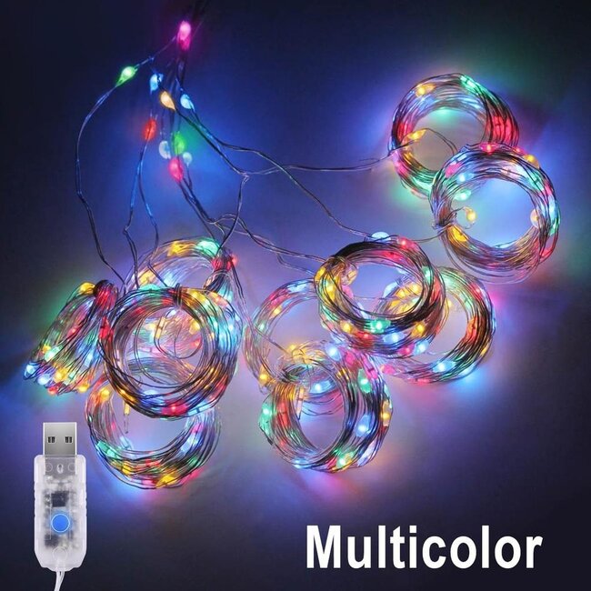 Kerst Gordijn 3 x 1 Meter - USB - RGB - Voor Buiten