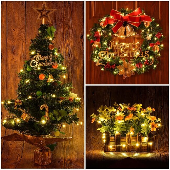 Lichtdraad Kerstverlichting - 30 Meter - Warm Wit - Voor Buiten