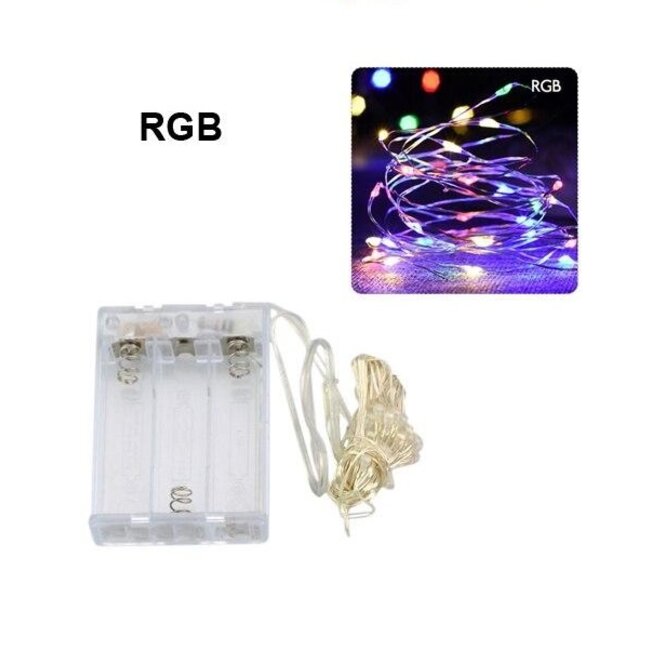 Kerstverlichting 5 Meter - RGB - Op Batterij