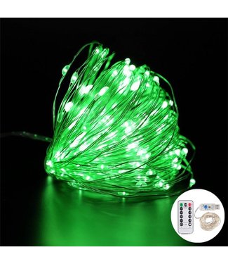 Lichtdraad Kerstverlichting 10 Meter - USB - Groen - Voor Buiten